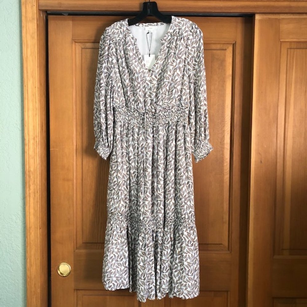 🌹 SOLD Smocked Boho A-line Peasant Dress 🌹 - Picture 2 of 8